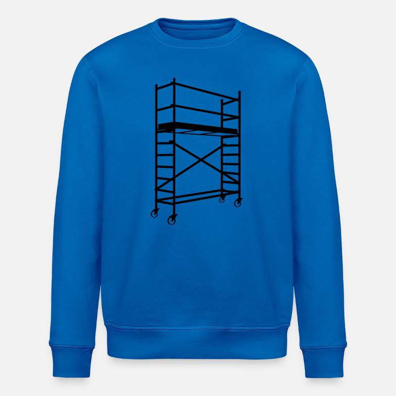 Échafaudage à roulettes – image de l’ombre - Sweat bio ROLLER Stanley/Stella Unisexe - bleu roi