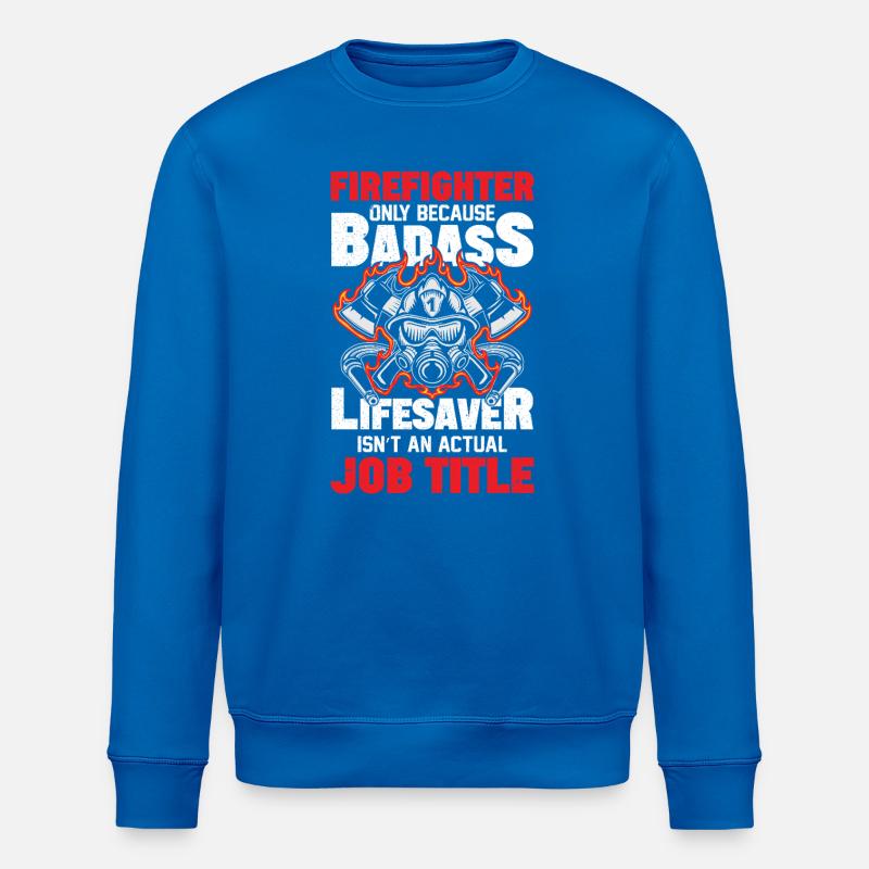 Pompier - Sweat bio ROLLER Stanley/Stella Unisexe - bleu roi