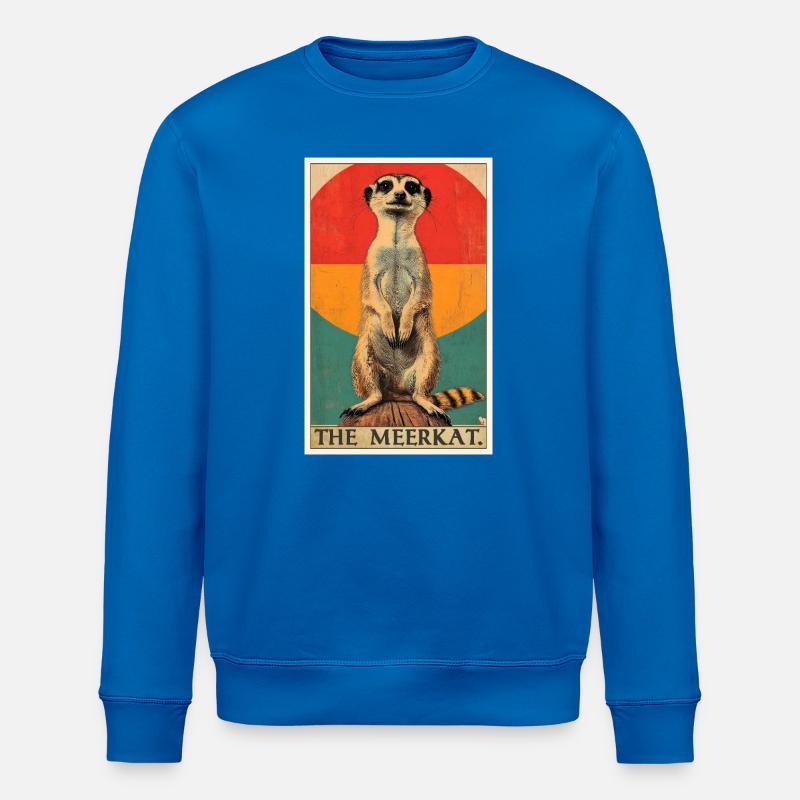 Meerkat Erdmännchen - Stanley/Stella Unisex Bio-Sweatshirt ROLLER - Königsblau