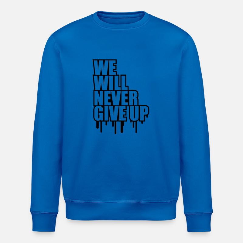 Nous n'abandonnerons jamais Graffiti - Sweat bio ROLLER Stanley/Stella Unisexe - bleu roi