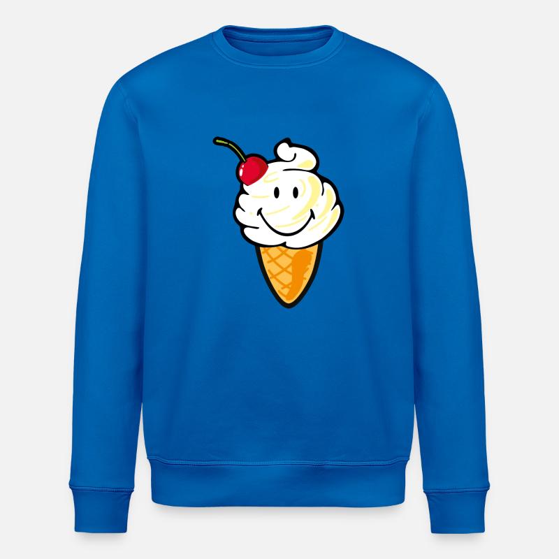 Smiley Ice Cream - Sweat bio ROLLER Stanley/Stella Unisexe - bleu roi