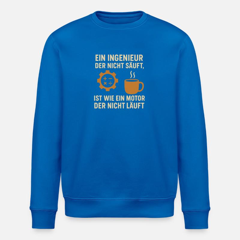 Engineer Coffee Engine - Stanley/Stella ROLLER Unisex Organic Sweatshirt - royal blue