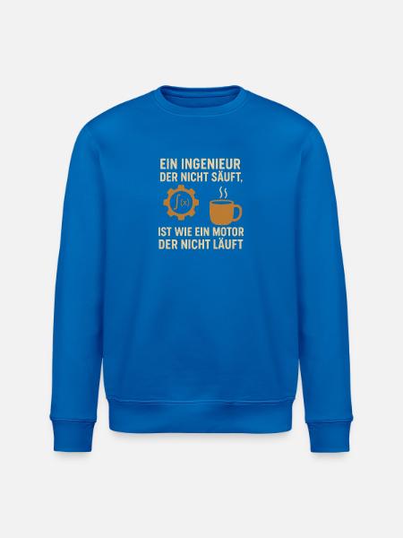 Engineer Humor Coffee Engine - Stanley/Stella ROLLER Unisex Organic Sweatshirt - royal blue