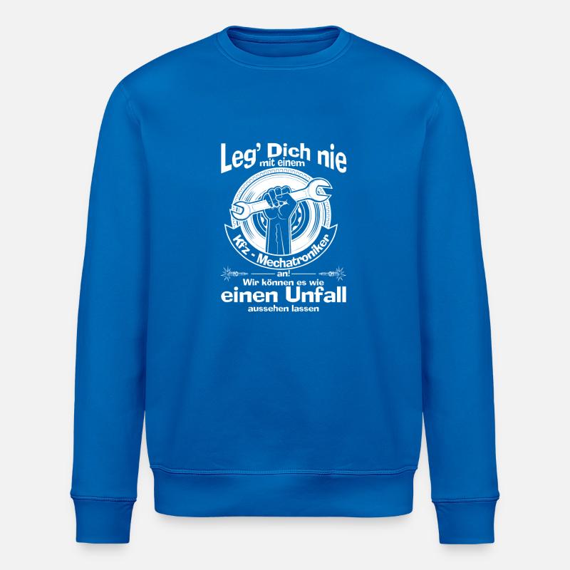 Automechatroniker Geschenk - Stanley/Stella Unisex Bio-Sweatshirt ROLLER - Königsblau