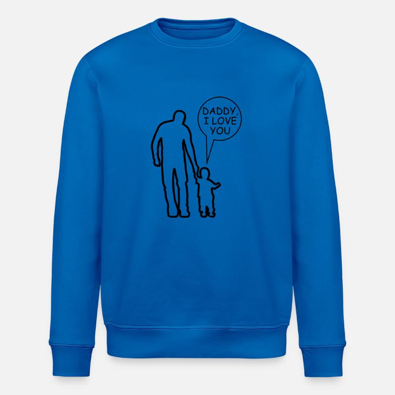 DADDY, je t'aime - Sweat bio ROLLER Stanley/Stella Unisexe - bleu roi