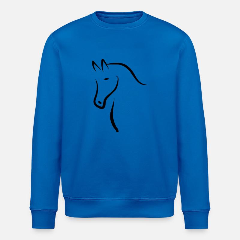 Pferd - Stanley/Stella Unisex Bio-Sweatshirt ROLLER - Königsblau