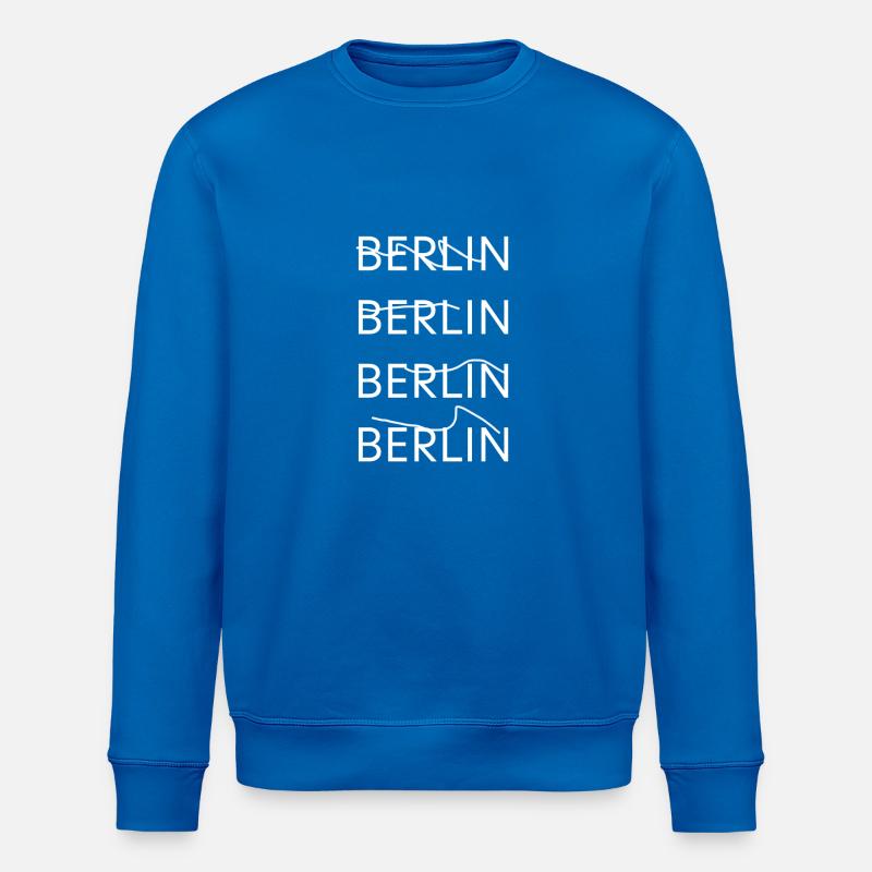 Berlin Berlin Berlin Berlin - Sweat bio ROLLER Stanley/Stella Unisexe - bleu roi