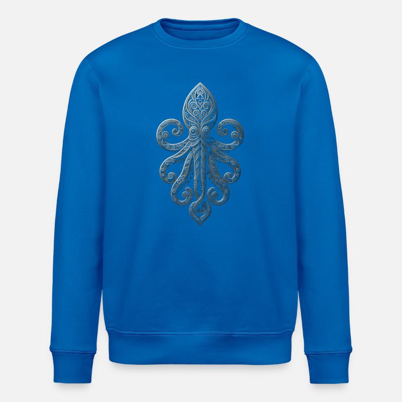 Oktopus Ornament Polynesien - Stanley/Stella Unisex Bio-Sweatshirt ROLLER - Königsblau