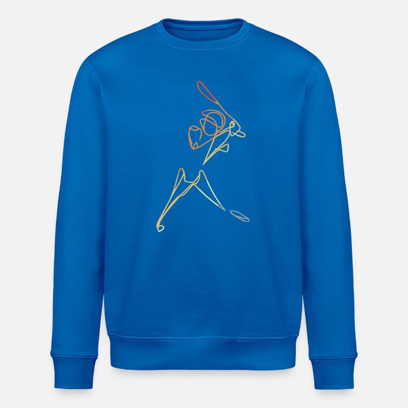 Sketch du joueur de cricket - Sweat bio ROLLER Stanley/Stella Unisexe - bleu roi
