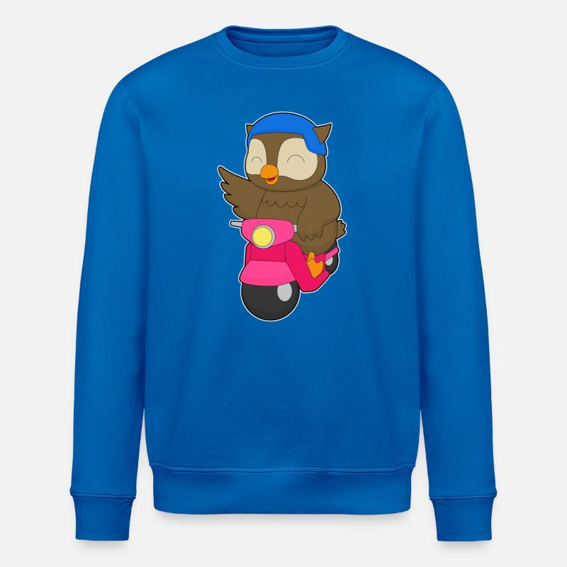 Owl Scooter - Sweat bio ROLLER Stanley/Stella Unisexe - bleu roi