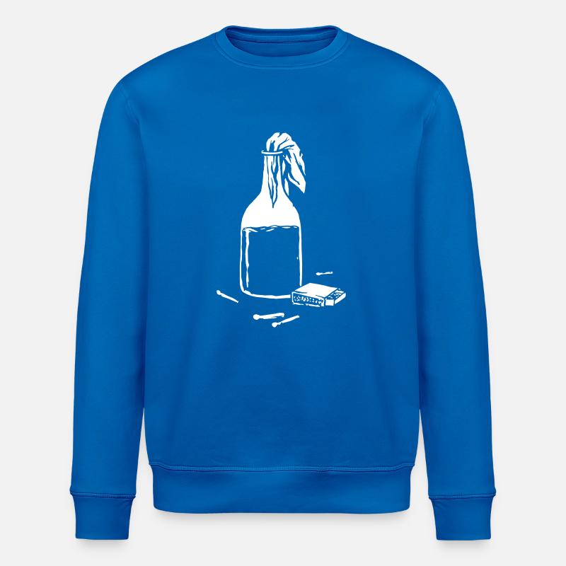Molotow Cocktail Illustration - Stanley/Stella Unisex Bio-Sweatshirt ROLLER - Königsblau