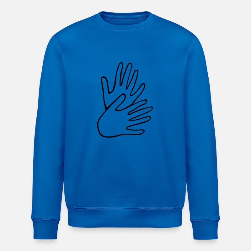 Langue des signes - Sweat bio ROLLER Stanley/Stella Unisexe - bleu roi