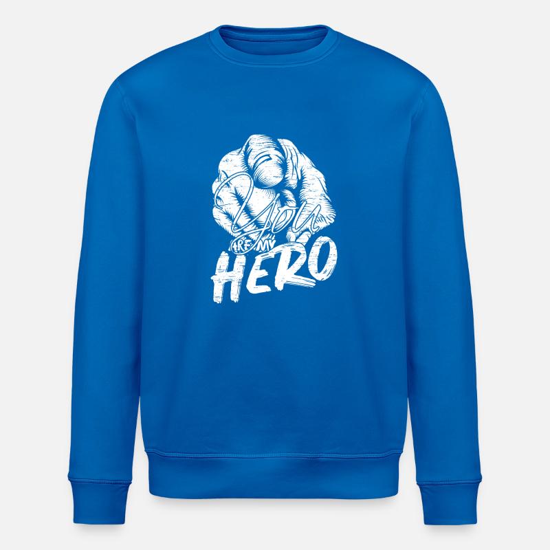 Du bist mein Held - Stanley/Stella Unisex Bio-Sweatshirt ROLLER - Königsblau