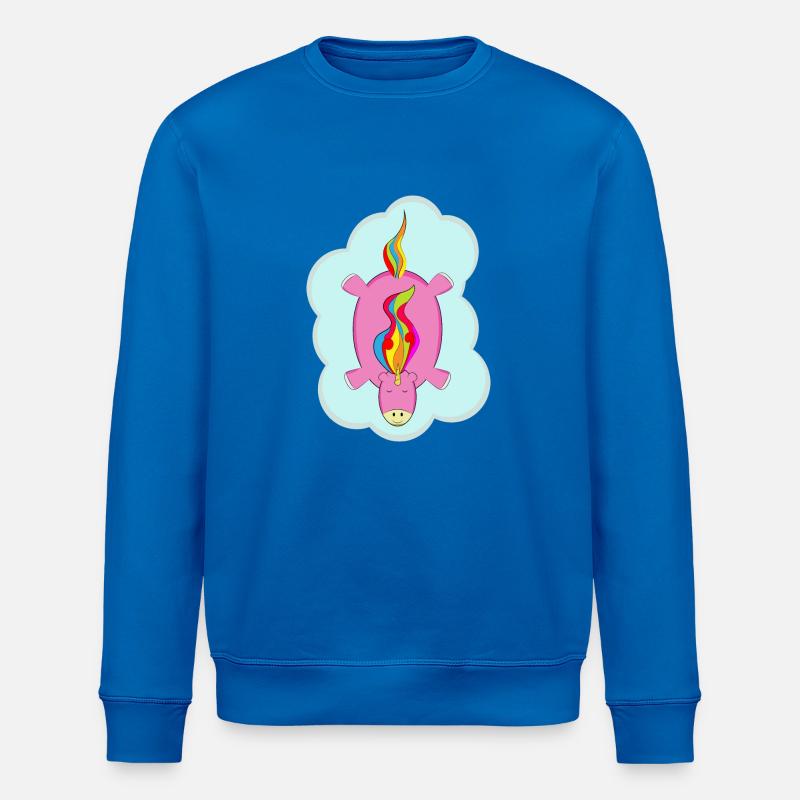 Einhorn - Stanley/Stella Unisex Bio-Sweatshirt ROLLER - Königsblau