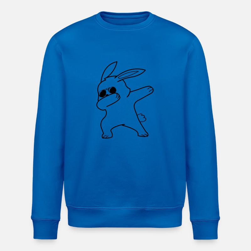 dabbing rabbit - Stanley/Stella Unisex Bio-Sweatshirt ROLLER - Königsblau