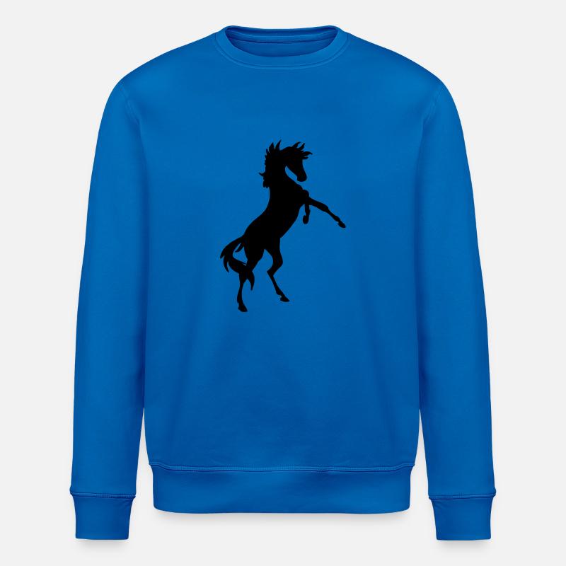 Cheval cabré - Sweat bio ROLLER Stanley/Stella Unisexe - bleu roi