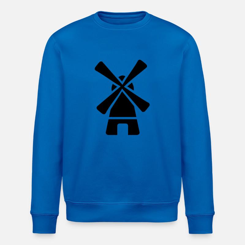 Moulin à vent - Sweat bio ROLLER Stanley/Stella Unisexe - bleu roi