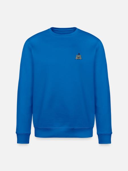 Katze bestickt - Stanley/Stella Unisex Bio-Sweatshirt ROLLER - Königsblau
