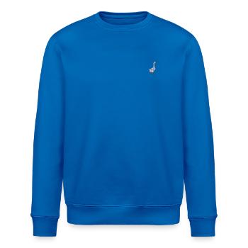Gans bestickt - Stanley/Stella Unisex Bio-Sweatshirt ROLLER - Königsblau - Vorne - Nik (191cm)