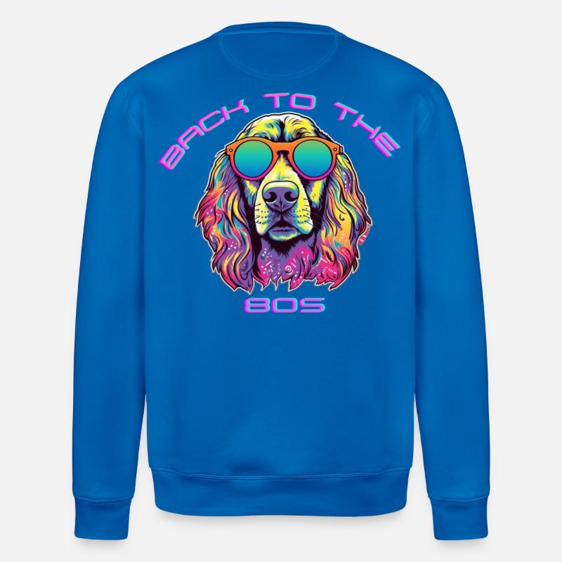 Badehündchen mit Sonnenbrille Kultur - Stanley/Stella Unisex Bio-Sweatshirt ROLLER - Königsblau
