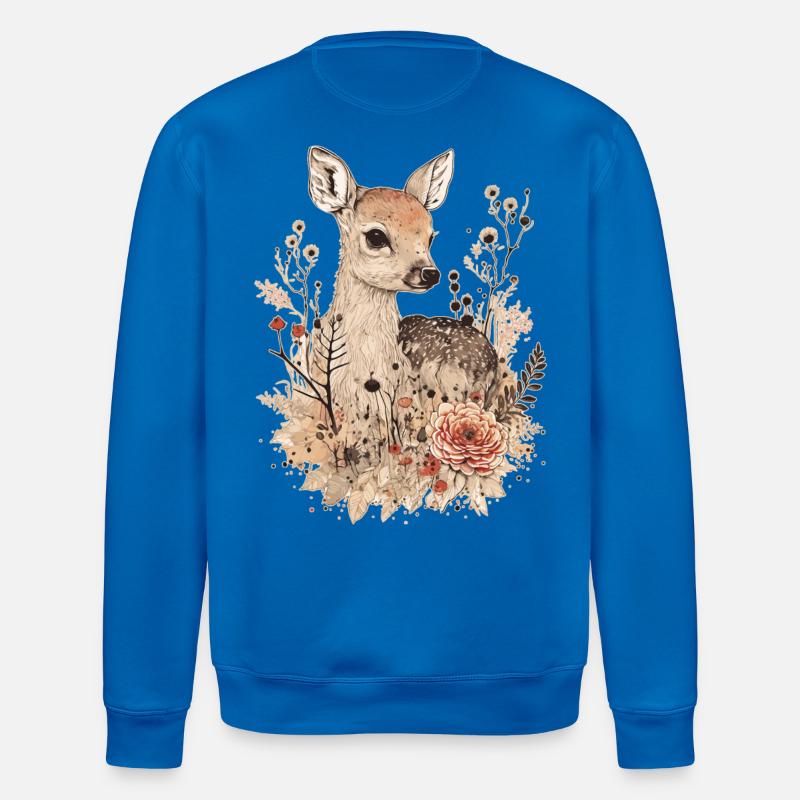 Reh Rehkitz - Stanley/Stella Unisex Bio-Sweatshirt ROLLER - Königsblau