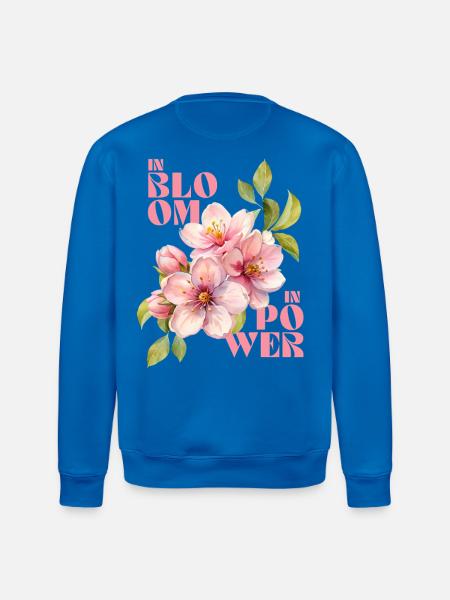 IN BLOOM - IN POWER - Stanley/Stella Unisex Bio-Sweatshirt ROLLER - Königsblau
