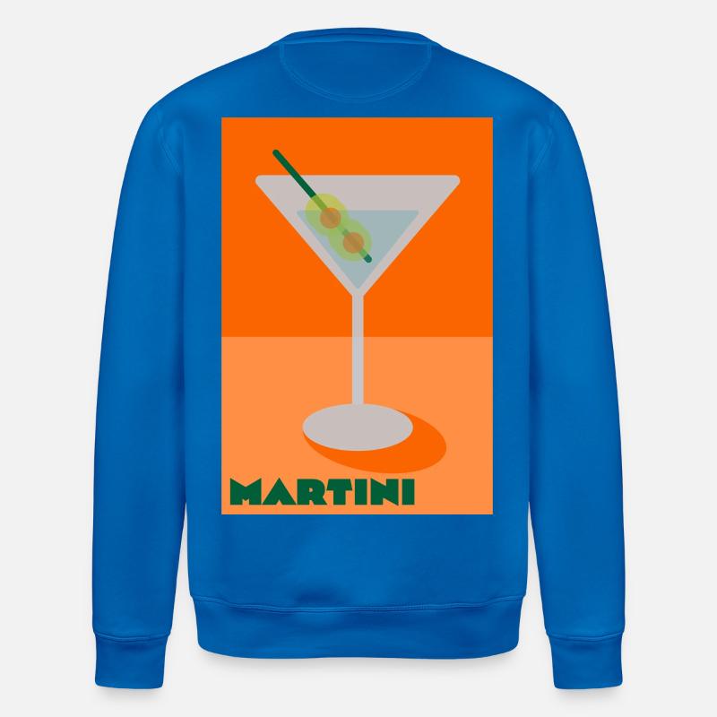 Imprimé Martini - Sweat bio ROLLER Stanley/Stella Unisexe - bleu roi