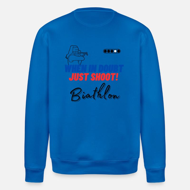 When in doubt just shoot! - Stanley/Stella Unisex Bio-Sweatshirt ROLLER - Königsblau