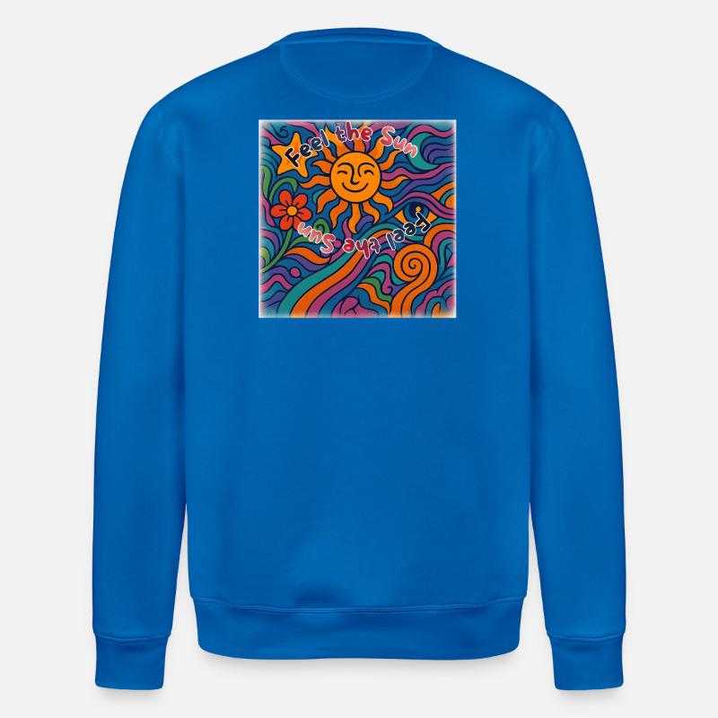 Feel the Sun - Summer Design - Stanley/Stella ROLLER Unisex Organic Sweatshirt - royal blue