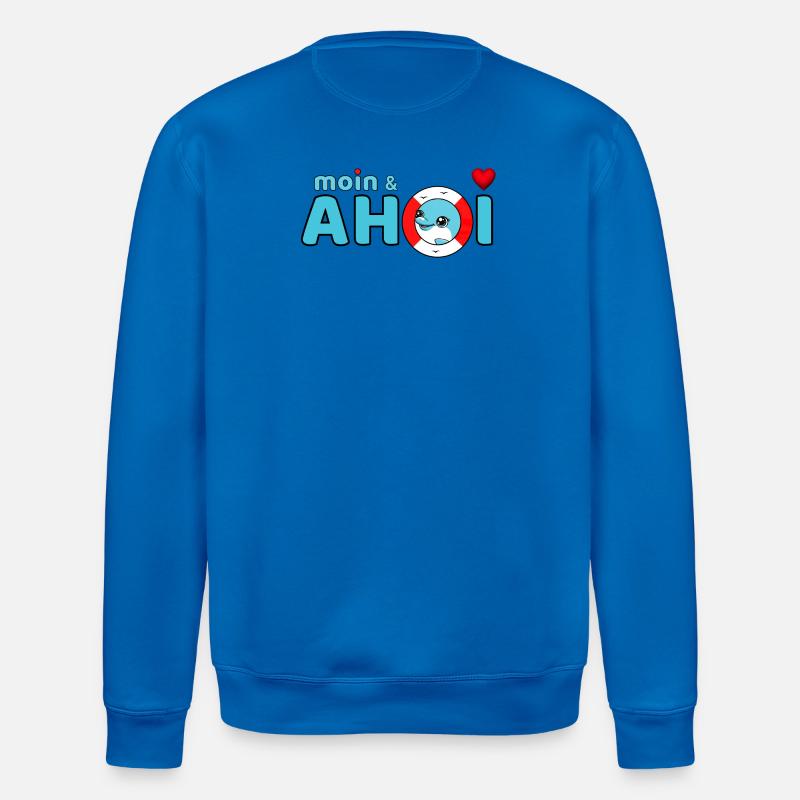 Moin und Ahoi - Stanley/Stella Unisex Bio-Sweatshirt ROLLER - Königsblau