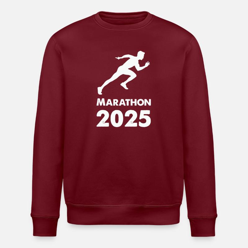 Marathon 2025 - Stanley/Stella ROLLER Unisex Organic Sweatshirt - burgundy