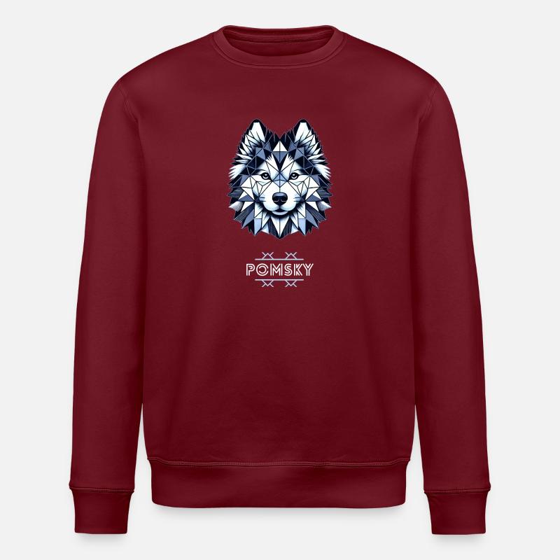 Pomsky 1 - Sweat bio ROLLER Stanley/Stella Unisexe - bordeaux