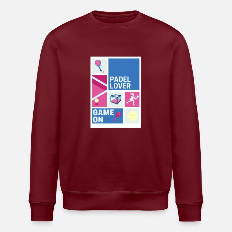 Amateur de padel - Sweat bio ROLLER Stanley/Stella Unisexe - bordeaux