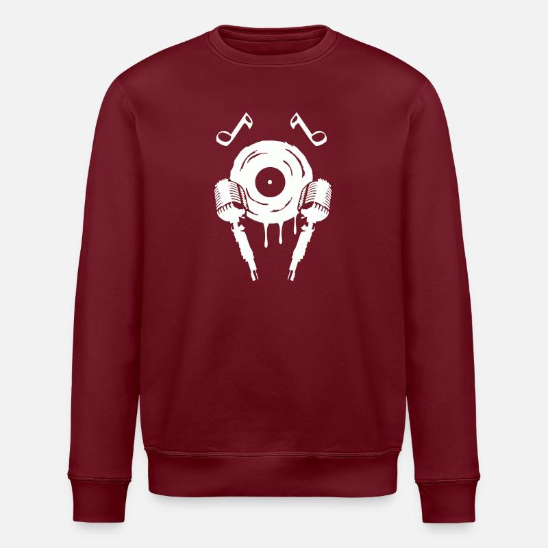 Symbole de musique de micro - Sweat bio ROLLER Stanley/Stella Unisexe - bordeaux