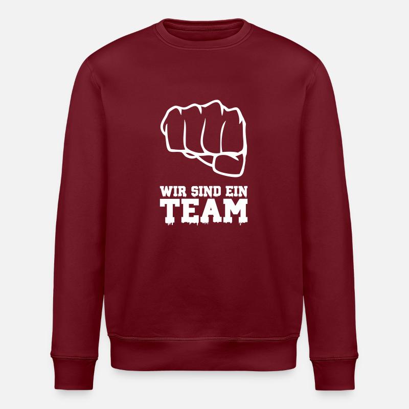 Nous sommes une équipe 1 - Sweat bio ROLLER Stanley/Stella Unisexe - bordeaux