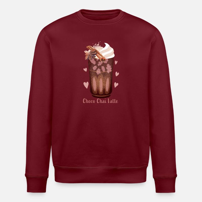 Choco Chai Latte - Stanley/Stella ROLLER Unisex Organic Sweatshirt - burgundy