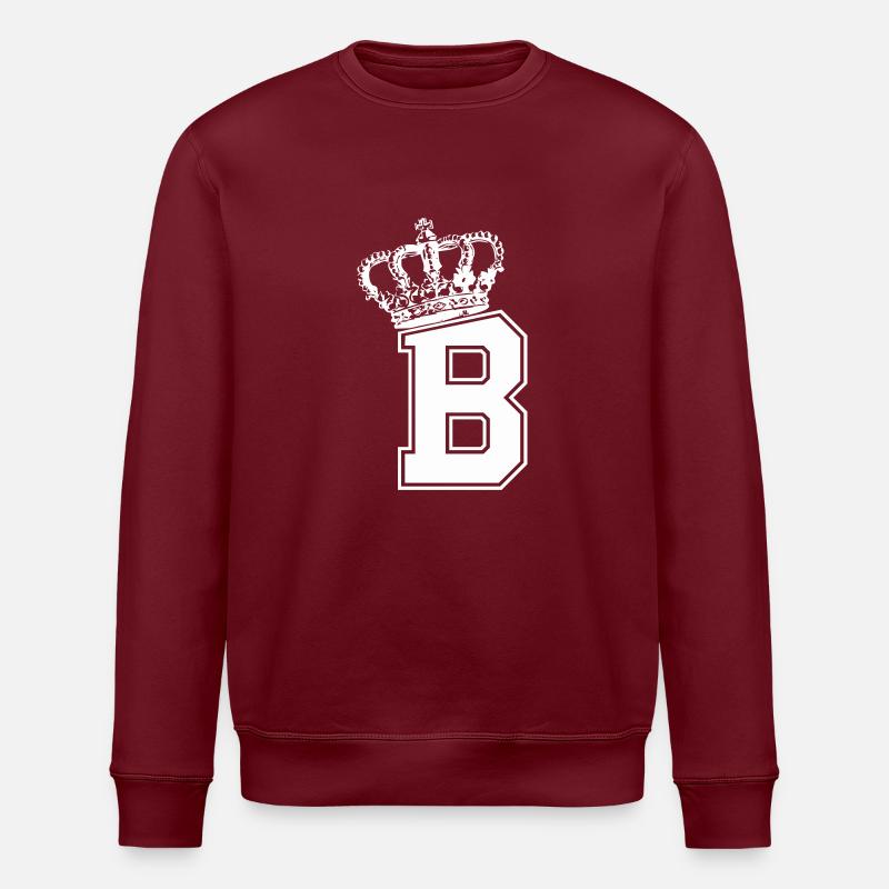 Letter B King - Stanley/Stella ROLLER Unisex Organic Sweatshirt - burgundy