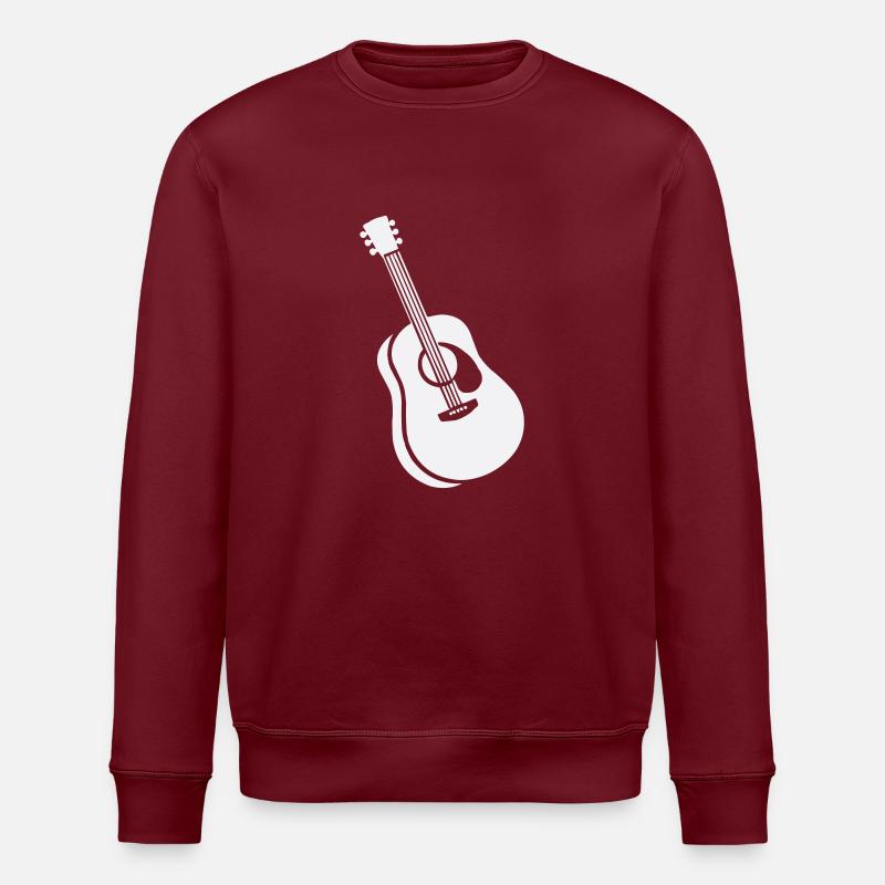 guitar - Stanley/Stella ROLLER Unisex Organic Sweatshirt - burgundy