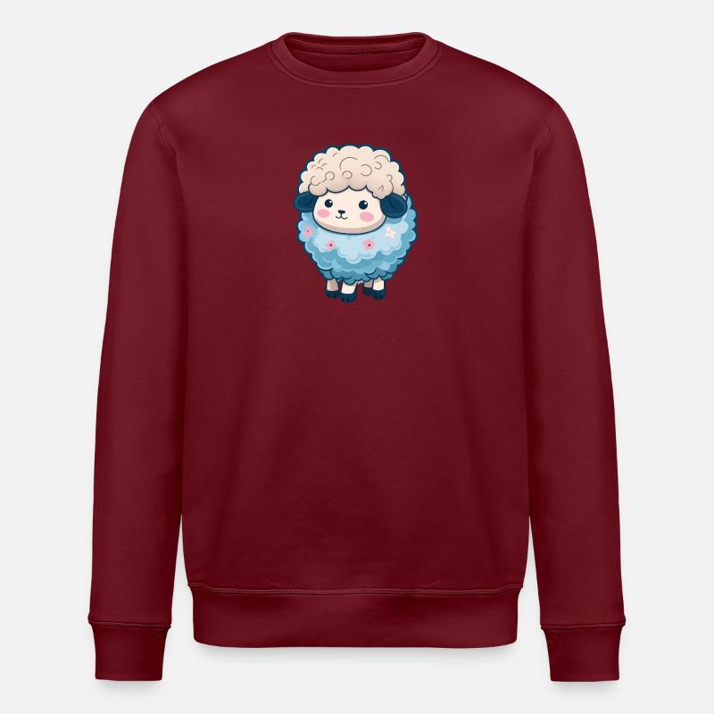 Total niedliches Schaf - Stanley/Stella Unisex Bio-Sweatshirt ROLLER - Burgunderrot