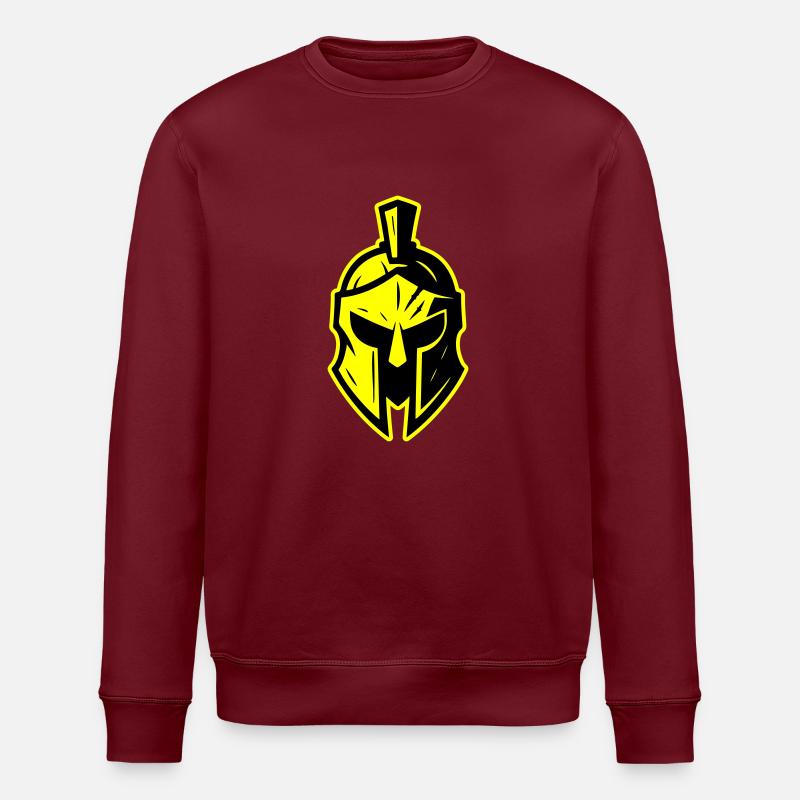 Spartaner Gladiator Helm Sparta - Stanley/Stella Unisex Bio-Sweatshirt ROLLER - Burgunderrot