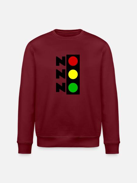 NICHT MEINE REGIERUNG - AMPEL CHAOS - NO NO NO - Stanley/Stella Unisex Bio-Sweatshirt ROLLER - Burgunderrot