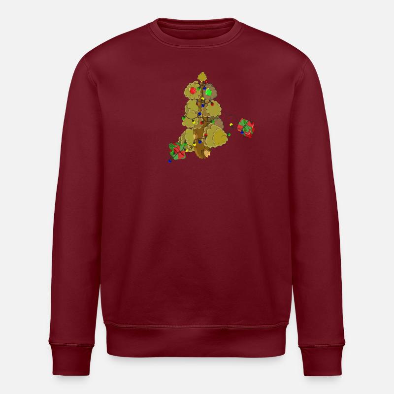 PAST TREE SOUL - Stanley/Stella ROLLER Unisex Organic Sweatshirt - burgundy