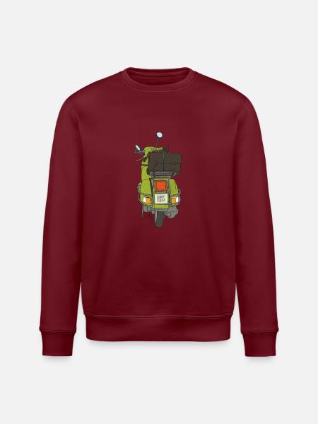 2 Räder - Stanley/Stella Unisex Bio-Sweatshirt ROLLER - Burgunderrot