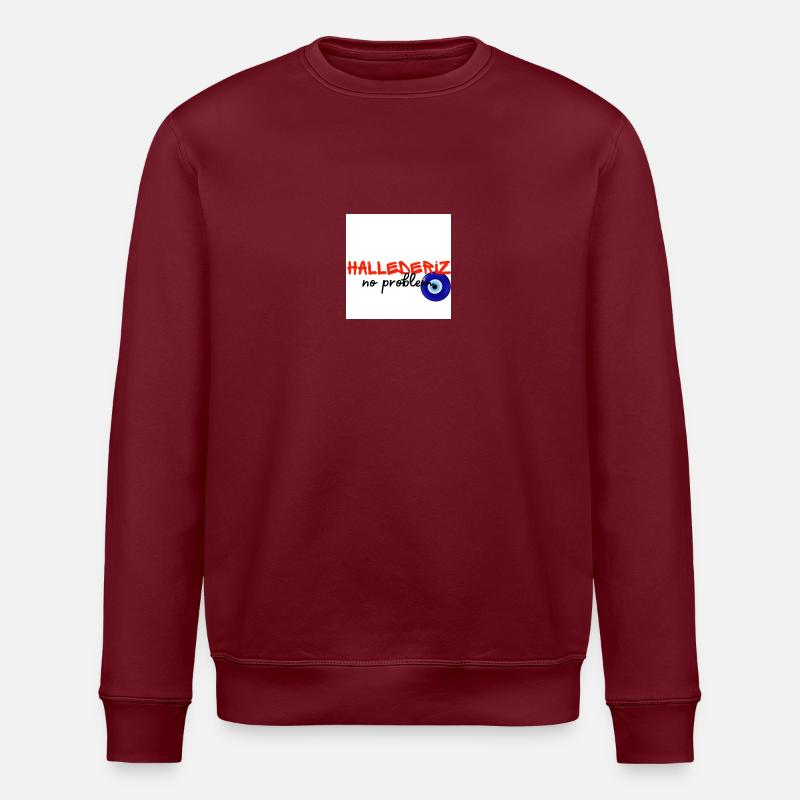 Hallederiz no problem - Stanley/Stella Unisex Bio-Sweatshirt ROLLER - Burgunderrot