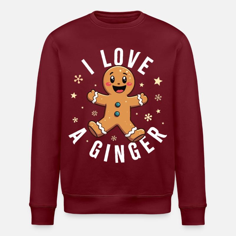 J’adore un gingembre - Sweat bio ROLLER Stanley/Stella Unisexe - bordeaux