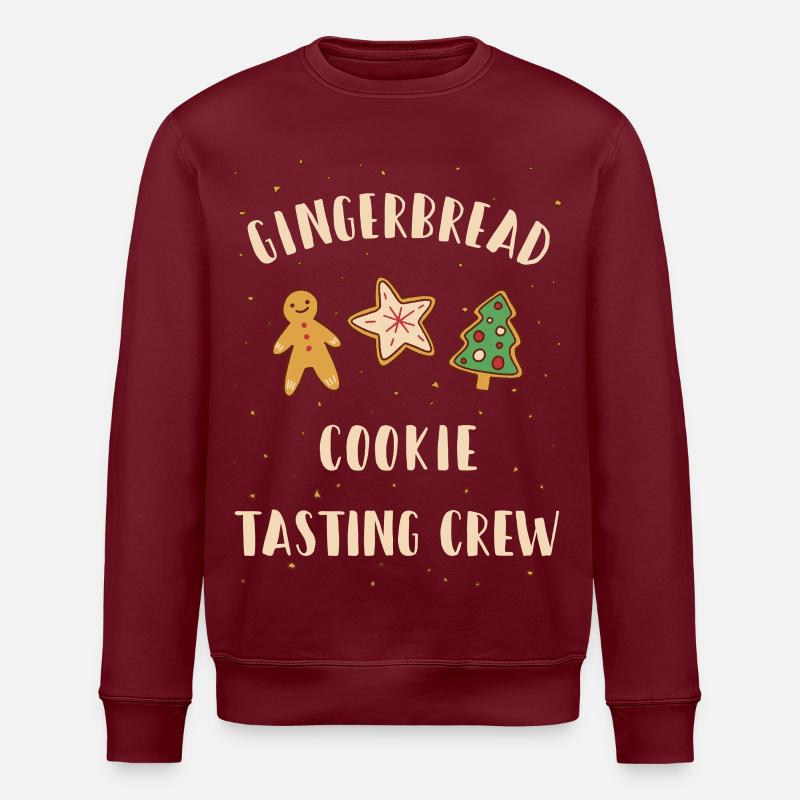 Gingerbread Cookie Tasting Crew - Stanley/Stella Unisex Bio-Sweatshirt ROLLER - Burgunderrot