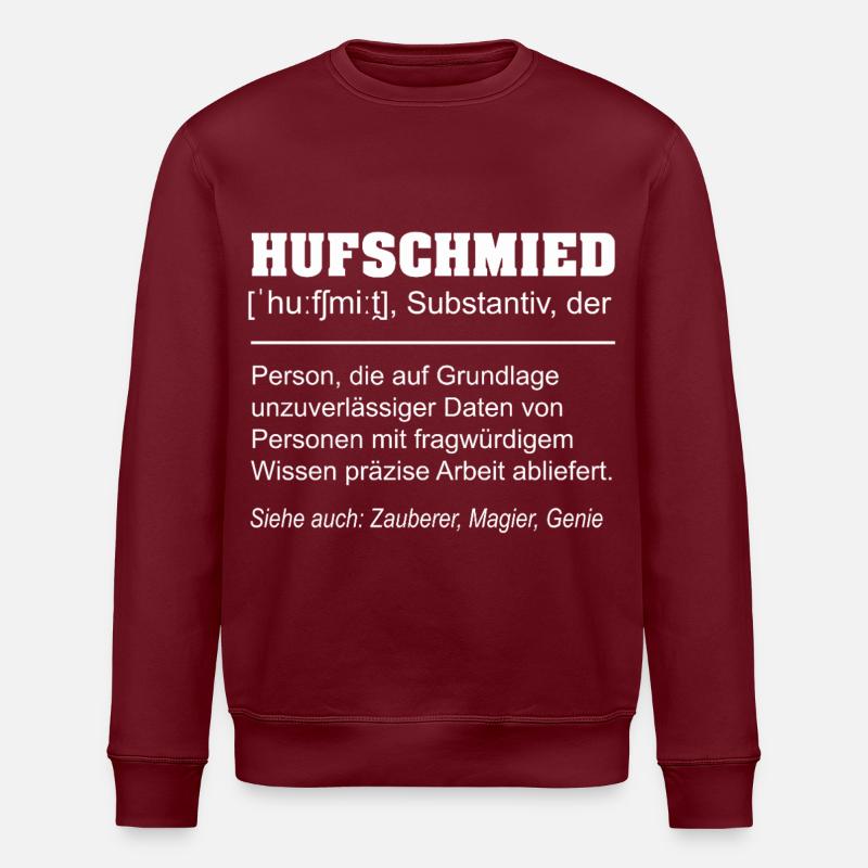 Définition du maréchal-ferrant : Drôle - Sweat bio ROLLER Stanley/Stella Unisexe - bordeaux