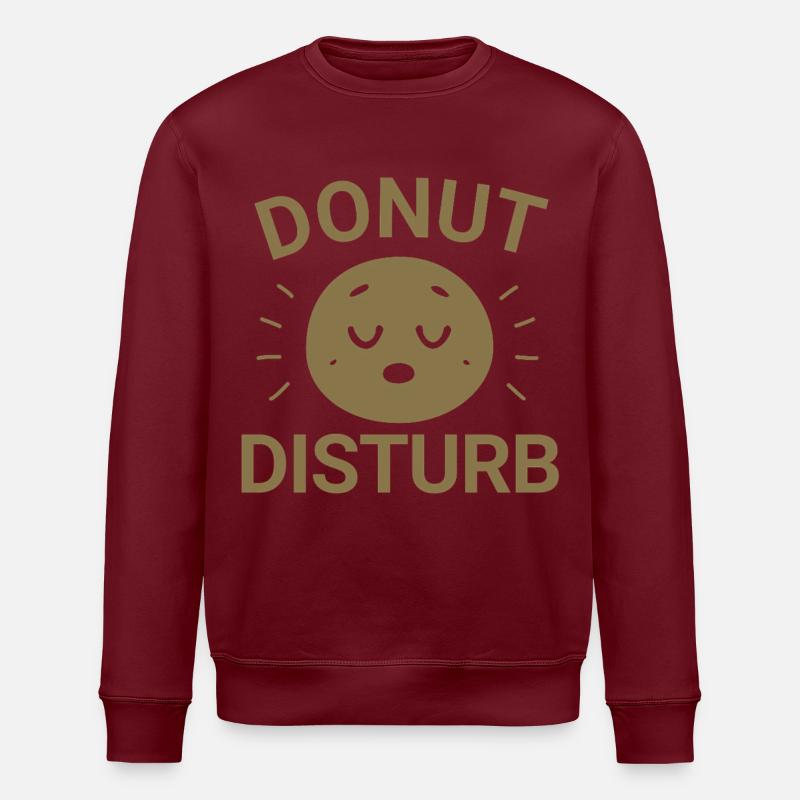 Donut Disturb - Stanley/Stella Unisex Bio-Sweatshirt ROLLER - Burgunderrot