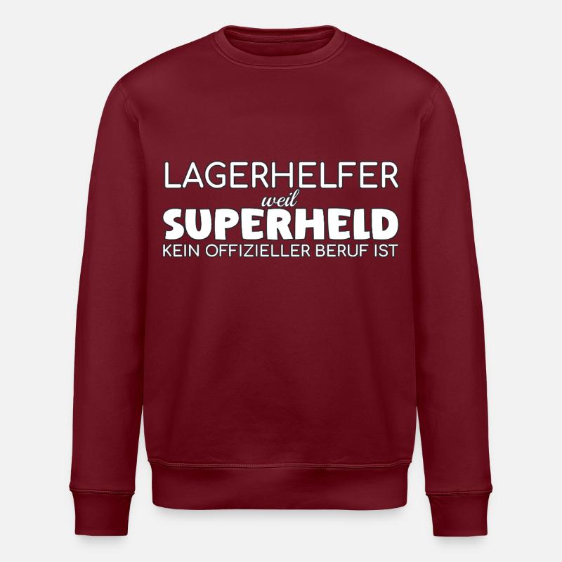 Super-héros Camp Helper - Sweat bio ROLLER Stanley/Stella Unisexe - bordeaux
