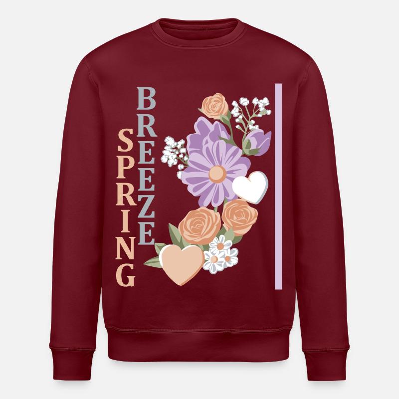 Spring Breeze - Stanley/Stella ROLLER Unisex Organic Sweatshirt - burgundy
